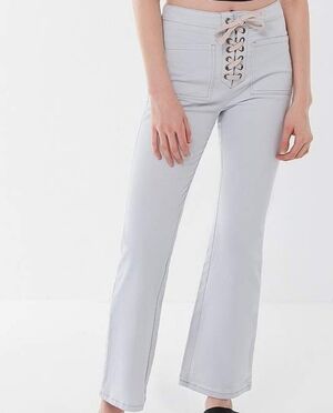 Urban Outfitters Lillie High Waisted Lace Up Flare Pant